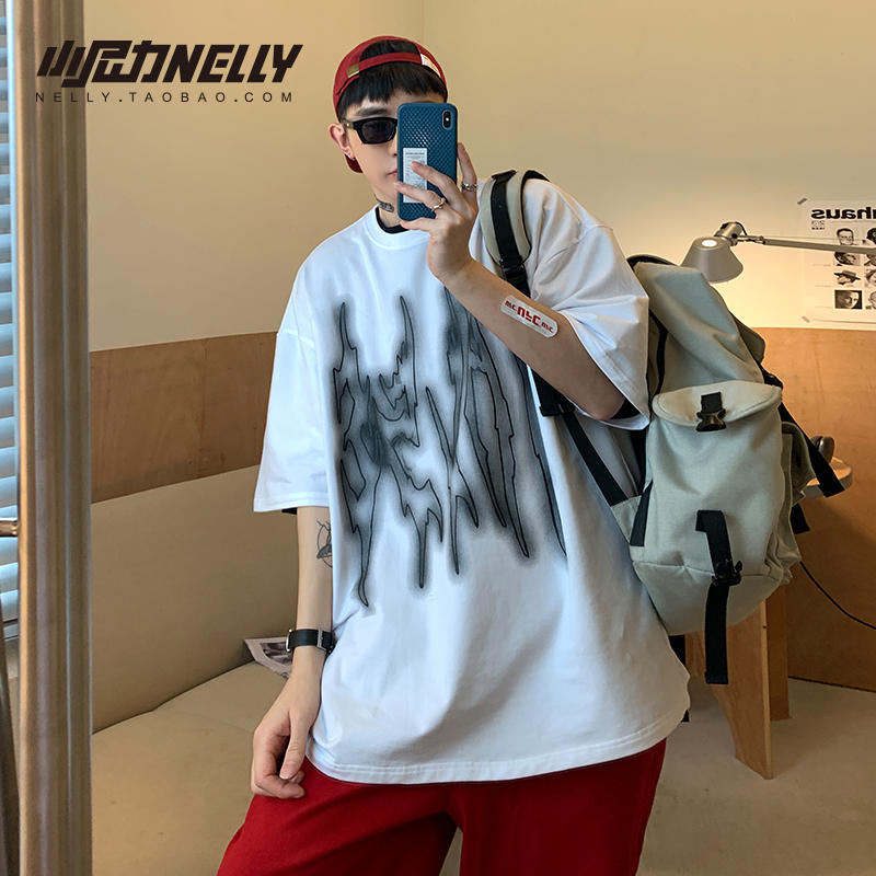 เสื้อยืดคอกลม ผู้ชาย เสื้อยืดผู้ชายเกาหลี เสื้อยืดเกาหลี แบรนด์ NELLY