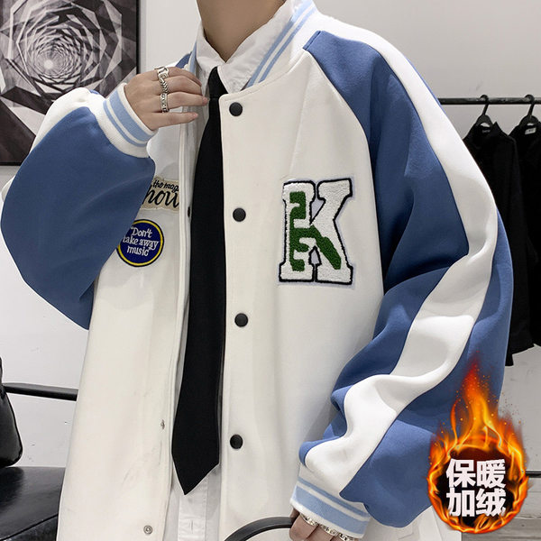 เสื้อแจ็คเก็ตเบสบอล เสื้อคลุม เสื้อแขนยาวสไตล์เกาหลี