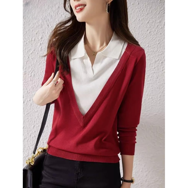 เสื้อเชิ้ตผู้หญิงแขนยาว เสื้อเชิ้ตผู้หญิงใส่ทํางาน 390 บาทต่อชิ้น ฟรีค่าจัดส่ง