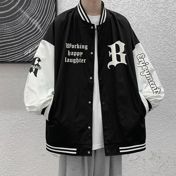 เสื้อแจ็คเก็ตเบสบอล เสื้อคลุม เสื้อแขนยาวสไตล์เกาหลี