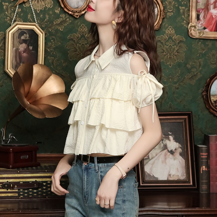 เสื้อเชิ้ตผู้หญิงใส่ทํางาน 390 บาทต่อชิ้น ฟรีค่าจัดส่ง