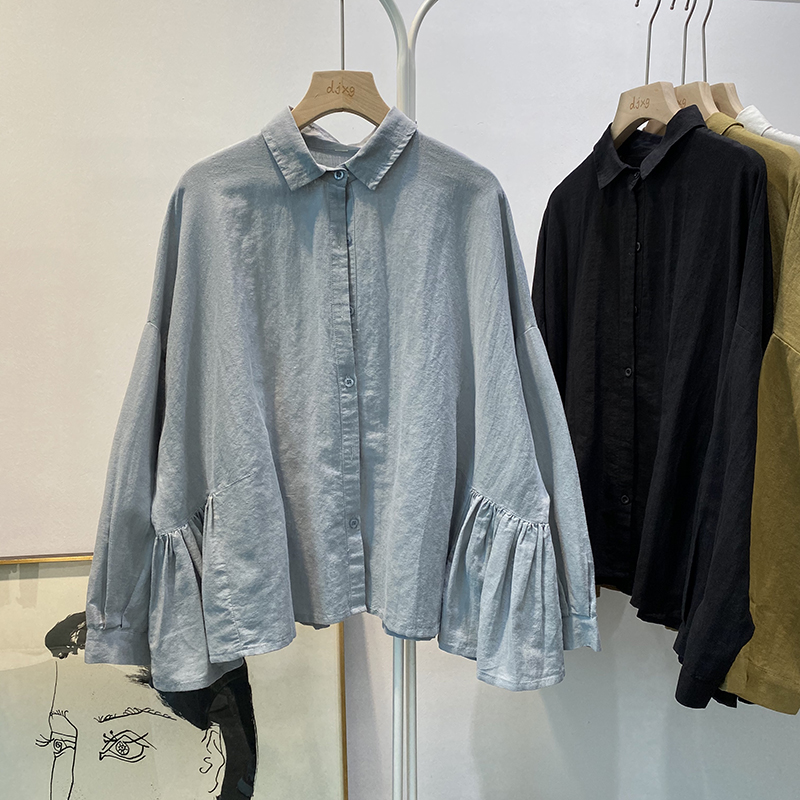 เสื้อลินิน เสื้อผ้าฝ้ายลินิน เสื้อเชิ้ตผ้าลินิน S M l XL จากแบรนด์ ZIMO