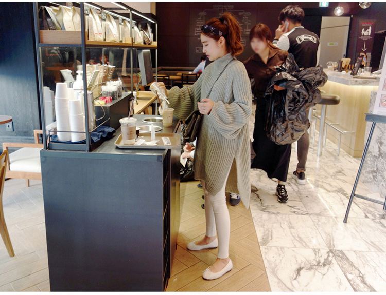 เสื้อไหมพรมตัวโคล่ง Sweater เกาหลีฝุดๆ ยืดได้เยอะ พร้อมส่ง งานจริงในภาพที่สอง เขียว,ดำ