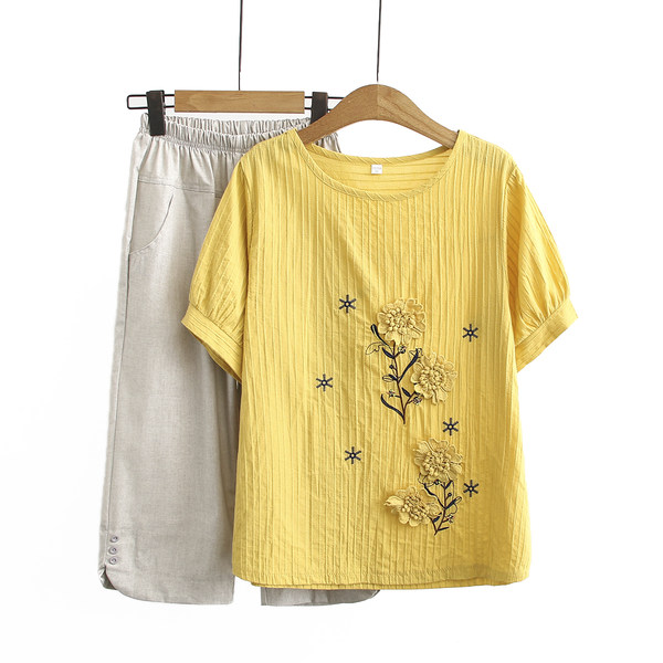 เสื้อลินินสไตล์ผู้ใหญ่ เสื้อคุณแม่ เสื้อผู้ใหญ่ แบรนด์ LININ