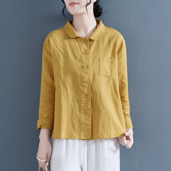 เสื้อลินิน แบบเสื้อสวยๆ เสื้อผ้าฝ้ายลินิน เสื้อเชิ้ตผ้าลินิน BY LININ