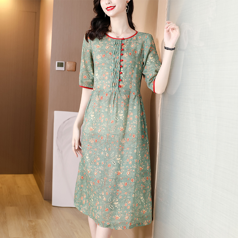 เดรสวัยผู้ใหญ่40-60ปี เดรสคุณแม่ ชุดเดรสทำงานวัยผู้ใหญ่ แบรนด์ MAMA DRESS
