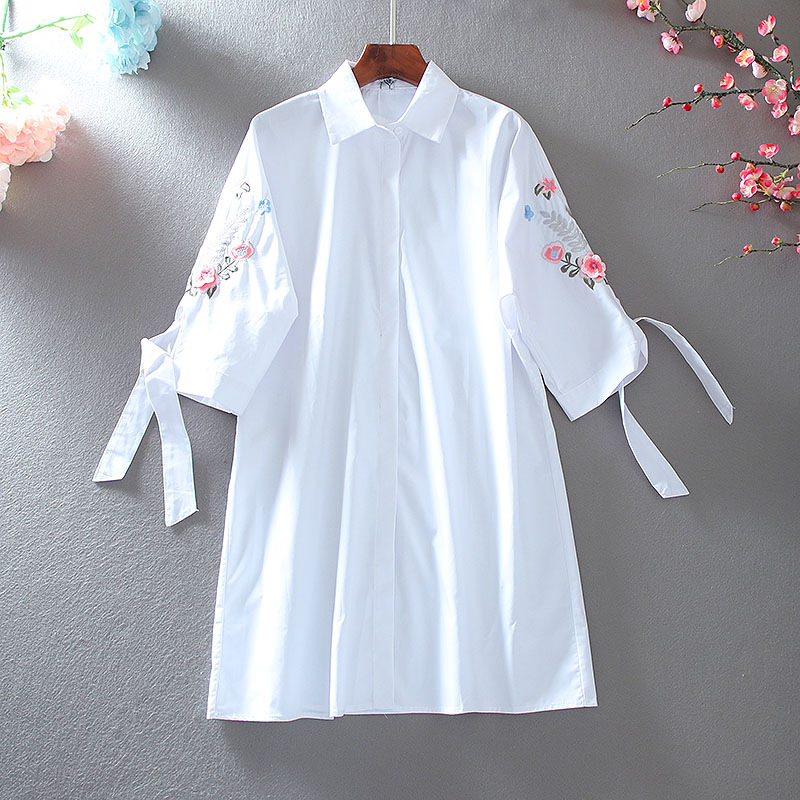 เสื้อลินิน เสื้อผ้าฝ้ายลินิน เสื้อเชิ้ตผ้าลินิน ปักลายสวยๆด้วยด้าย สไตล์VINTAGE BY Dreamroom