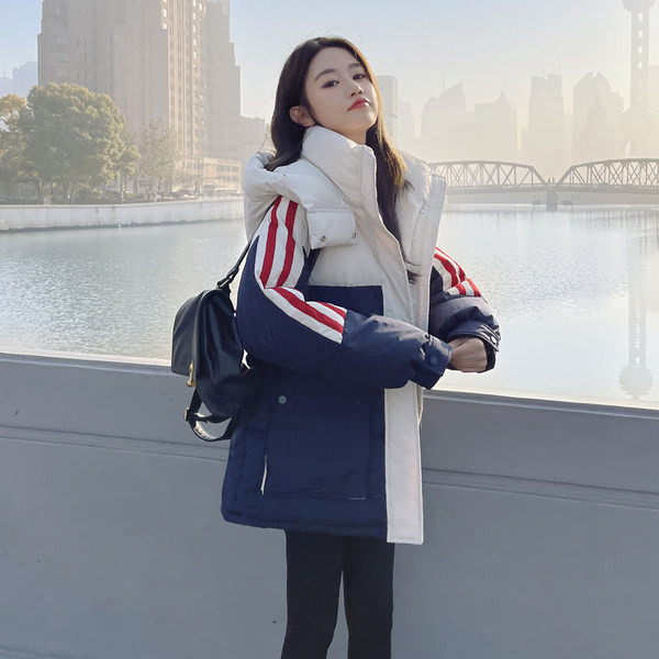 เสื้อโค้ท เสื้อโค้ทกันหนาว เสื้อโค้ทใส่เที่ยวต่างประเทศ ยี่ห้อ: Qianziqian