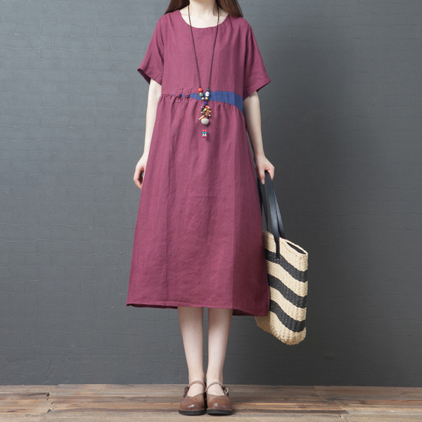 เสื้อผ้าฝ้าย เสื้อผ้าลินิน สไตล์ฤดูร้อน BY Lian Zhi Cotton and linen art สไตล์VINTAGE มีขนาดไซส์อกประมาณ 35-40 นิ้ว
