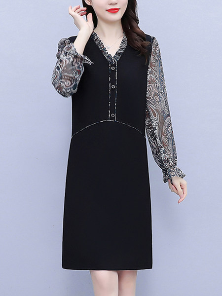 เดรสวัยผู้ใหญ่40-60ปี เดรสคุณแม่ ชุดเดรสทำงานวัยผู้ใหญ่ แบรนด์ MAMA DRESS