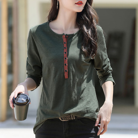 เสื้อยืดแขนยาวแฟชั่น เสื้อยืด T-shirt แขนยาว