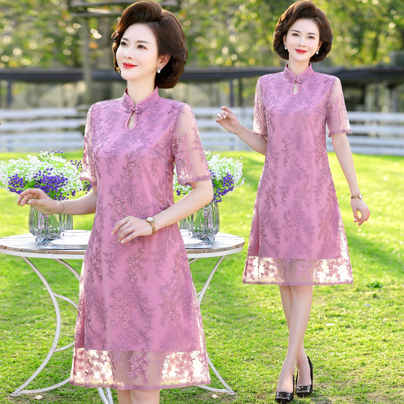 เดรสวัยผู้ใหญ่40-60ปี เดรสคุณแม่ ชุดเดรสทำงานวัยผู้ใหญ่ แบรนด์ MAMA DRESS