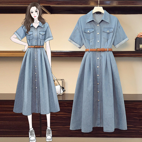 เดรสคนอ้วน เดรสสาวอวบ ชุดเดรสคนอ้วนวัยรุ่น BY PLUS SIZE Girl