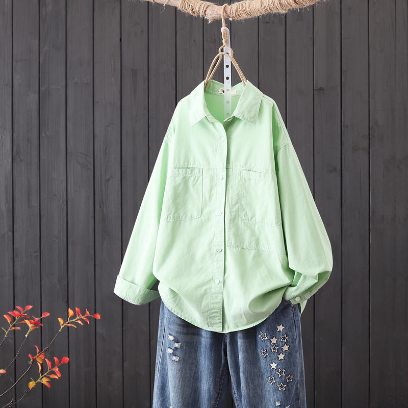 แบบเสื้อสวยๆ เสื้อผ้าฝ้ายลินิน เสื้อเชิ้ตผ้าลินิน