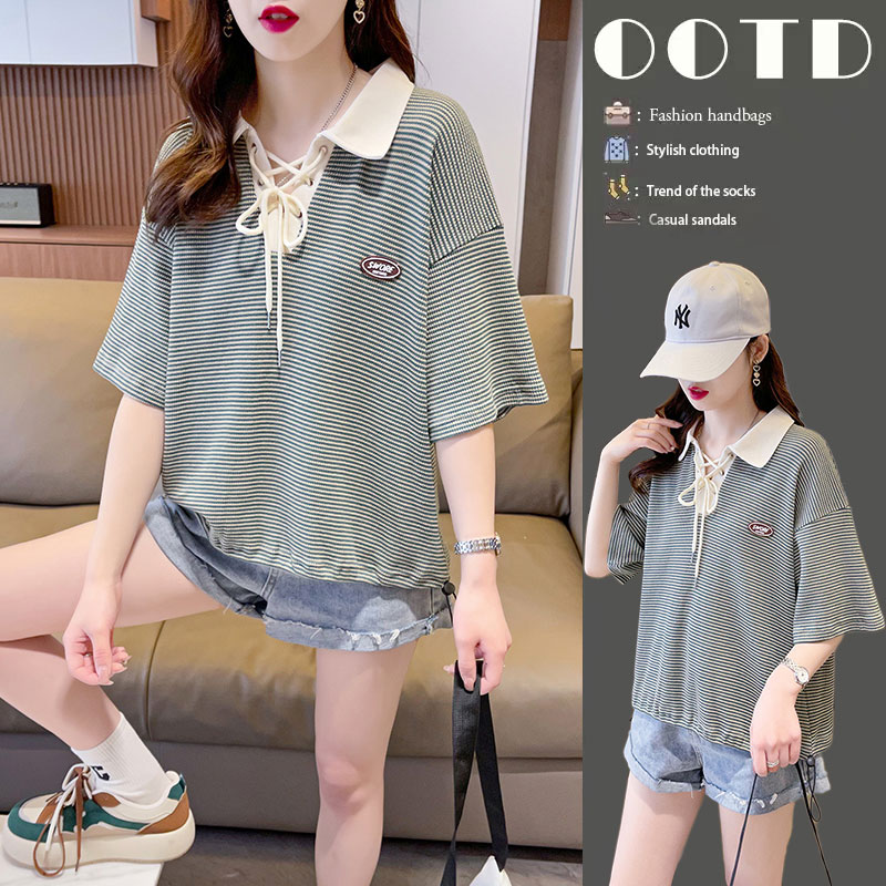 เสื้อยืดคนอ้วนแบบโอเวอร์ไซส์แบบ ulzzang fashion สนใจทักแชท
