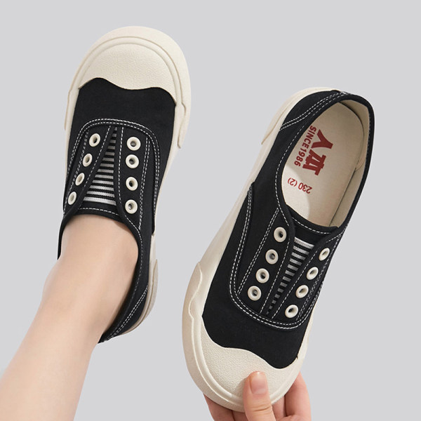 รองเท้าผ้าใบ รองเท้าลำลอง รองเท้าผ้าใบลำลอง รองเท้าแฟชั่นแบบสวม Slipper Shop