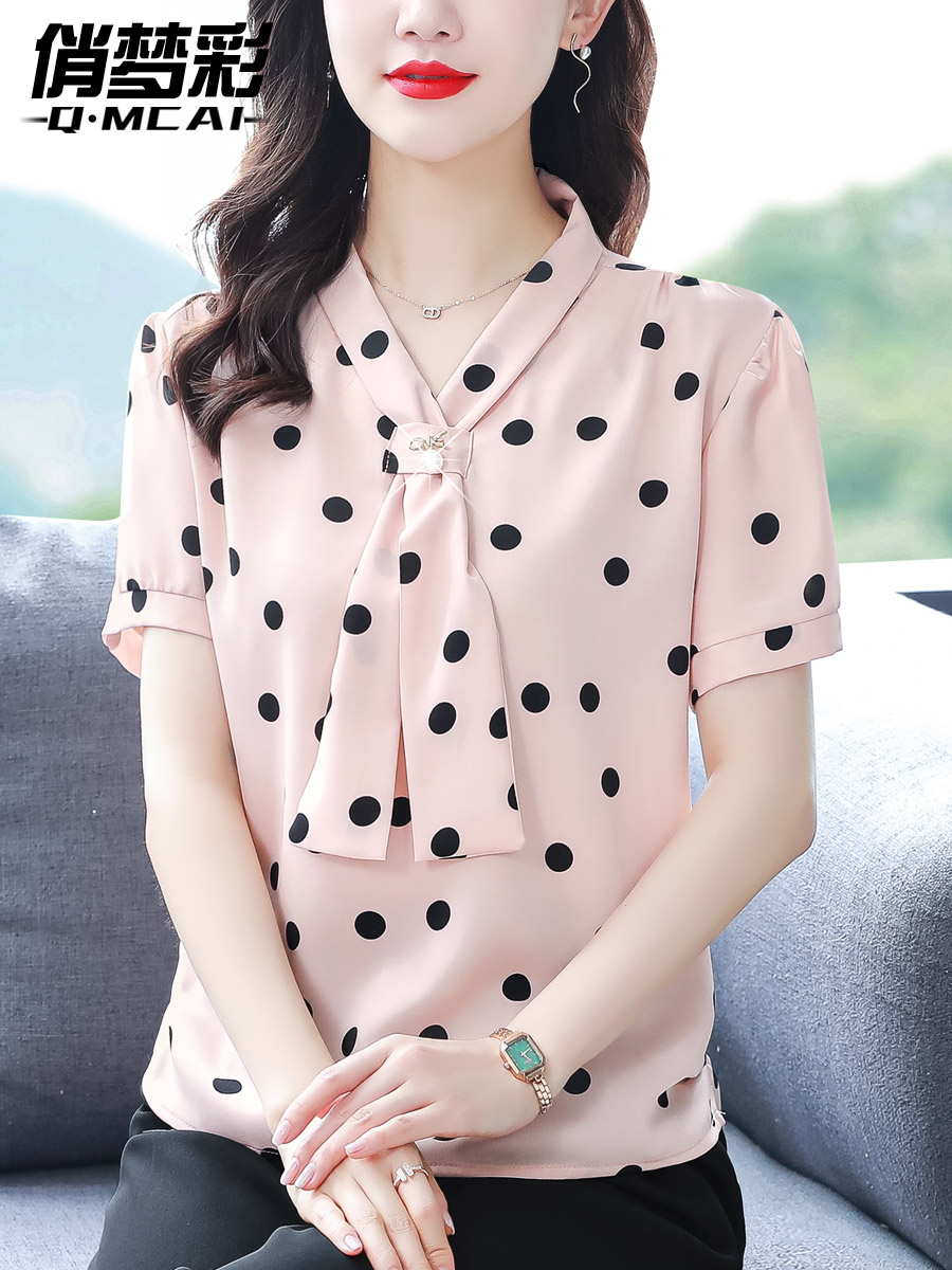 เสื้อชีฟอง เสื้อแฟชั่นสุภาพสตรีวัยผู้ใหญ่ มีไซต์ อก34นิ้ว-43นิ้ว