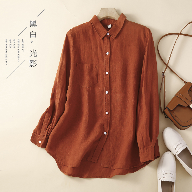 เสื้อลินิน เสื้อผ้าฝ้ายลินิน เสื้อเชิ้ตผ้าลินิน