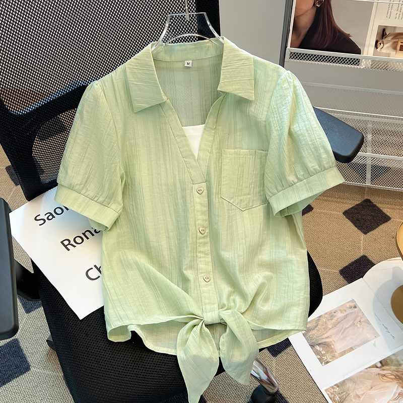 เสื้อเชิ้ตผู้หญิงใส่ทํางาน 390 บาทต่อชิ้น ฟรีค่าจัดส่ง