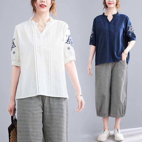 เสื้อลินิน เสื้อผ้าฝ้ายลินิน เสื้อเชิ้ตผ้าลินิน
