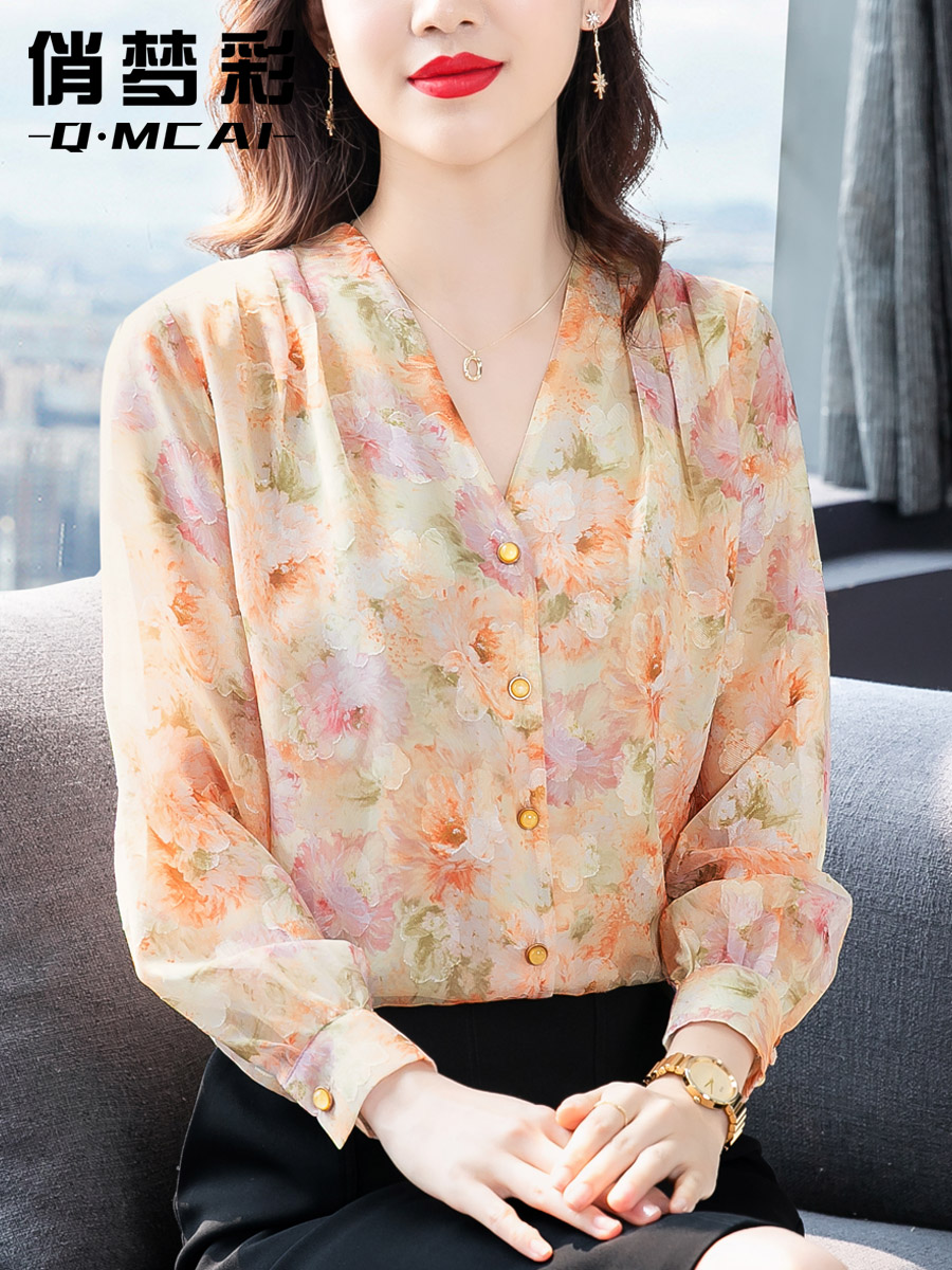 เสื้อเชิ้ต เสื้อเชิ้ตชีฟอง ลายสวยๆฟรีค่าส่ง