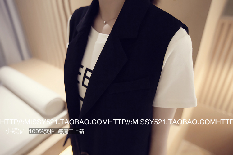 เสื้อคลุมแฟชั่นแขนกุด ตัวยาว เกาหลีมากๆ เรียกได้ว่างานดีแบบเก๋จ้า พร้อมส่งเลยน๊าา ดำ