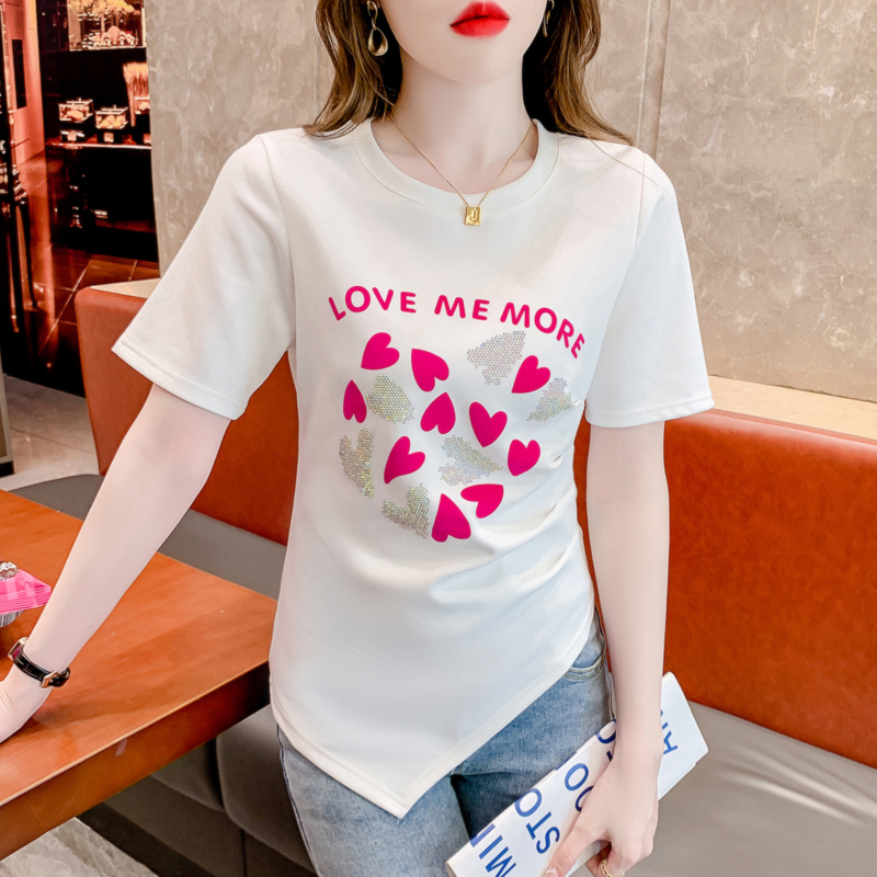เสื้อผ้าวัยรุ่นเกาหลี เสื้อยืดวัยรุ่นผู้หญิง มีขนาด S M L XL