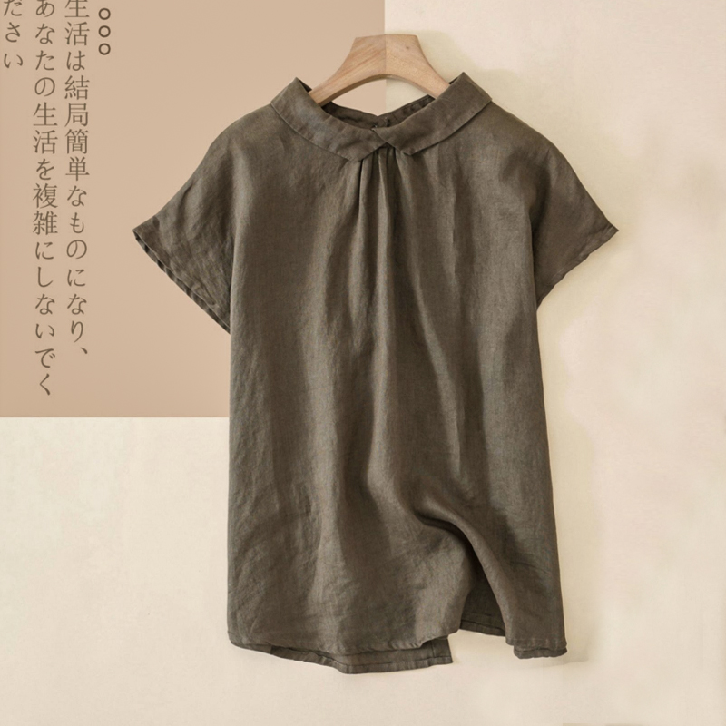 เสื้อลินิน เสื้อผ้าฝ้ายลินิน เสื้อเชิ้ตผ้าลินิน BY Zimo