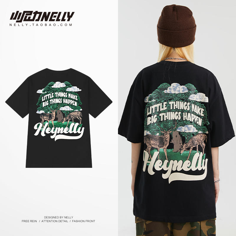 เสื้อยืดคอกลม ผู้ชาย เสื้อยืดผู้ชายเกาหลี เสื้อยืดเกาหลี แบรนด์ NELLY