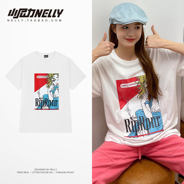เสื้อยืดคอกลม ผู้ชาย เสื้อยืดผู้ชายเกาหลี เสื้อยืดเกาหลี แบรนด์ NELLY