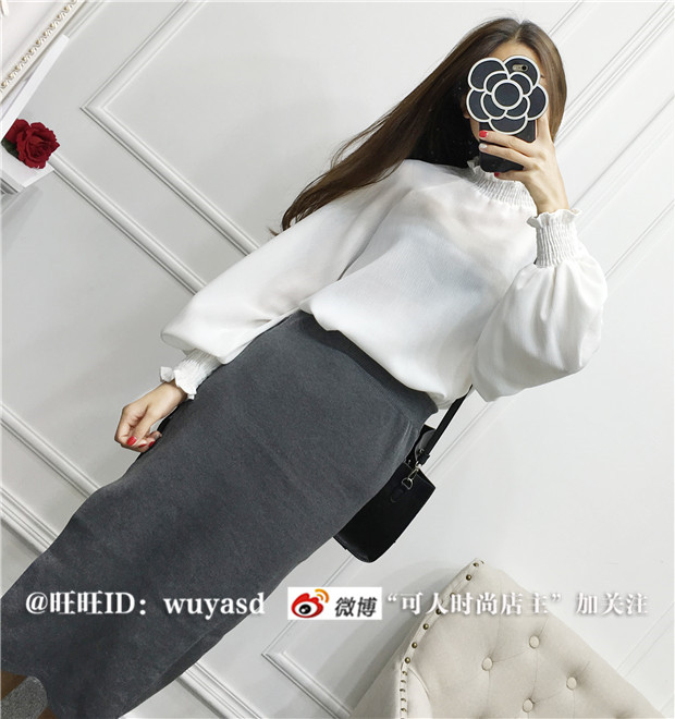 เสื้อแฟชั่นแขนยาว ผ้าเนื้อดีมีลายในตัว ถ่ายจากสินค้าจริง ทรงสวย งานดีเลยจ้า พร้อมส่ง