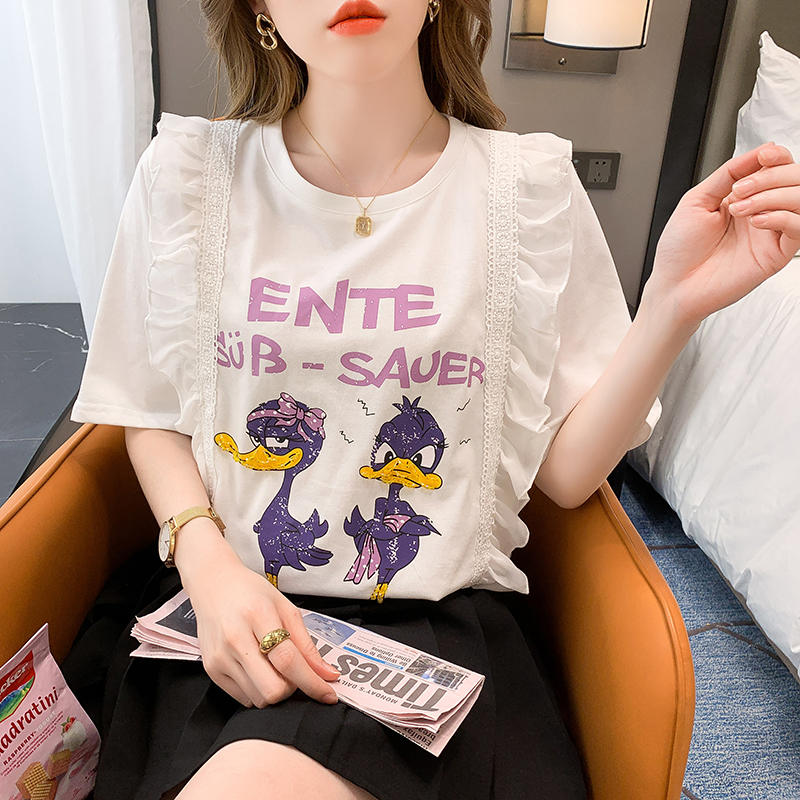 เสื้อยืดวัยรุ่นน่ารักๆ เสื้อวัยรุ่นแขนสั้น เสื้อผ้าวัยรุ่นเกาหลี แบรนด์ Wiyike