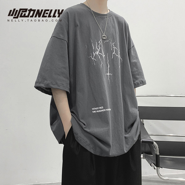 เสื้อยืดคอกลม ผู้ชาย เสื้อยืดผู้ชายเกาหลี เสื้อยืดเกาหลี แบรนด์ NELLY