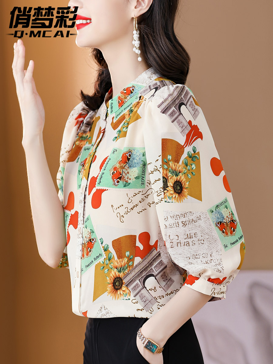 เสื้อชีฟอง เสื้อแฟชั่นสุภาพสตรีวัยผู้ใหญ่ มีไซต์ อก34นิ้ว-43นิ้ว