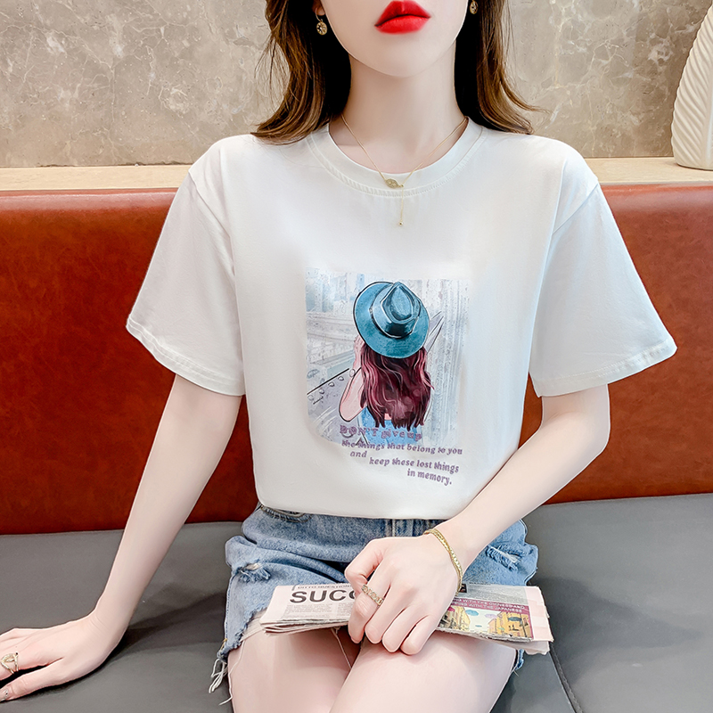 เสื้อผ้าวัยรุ่นเกาหลี เสื้อยืดวัยรุ่นผู้หญิง มีขนาด S M L XL