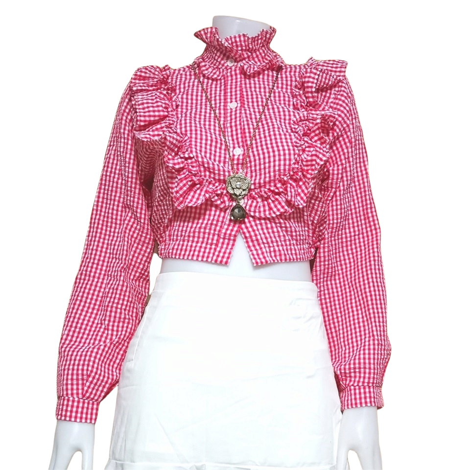 Blouse3892 รวมแบบเสื้อแฟชั่นวัยรุ่น เสื้อครอป เสื้อปาดไหล่ เสื้อสม็อค เสื้อรูดหน้า ผ้าไหมอิตาลี ผ้าชีฟอง งานแฟชั่นประตูน้ำ