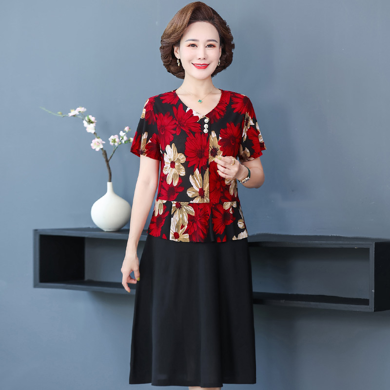 เดรสวัยผู้ใหญ่40-60ปี เดรสคุณแม่ ชุดเดรสทำงานวัยผู้ใหญ่ แบรนด์ MAMA DRESS