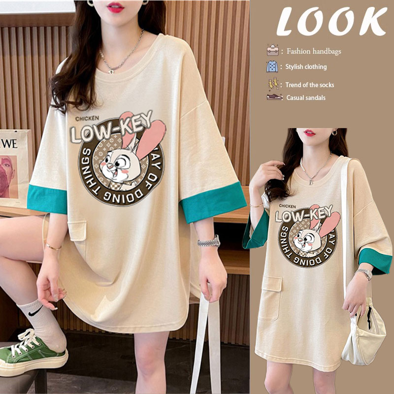 เสื้อยืดคนอ้วนแบบโอเวอร์ไซส์แบบ ulzzang fashion สนใจทักแชท