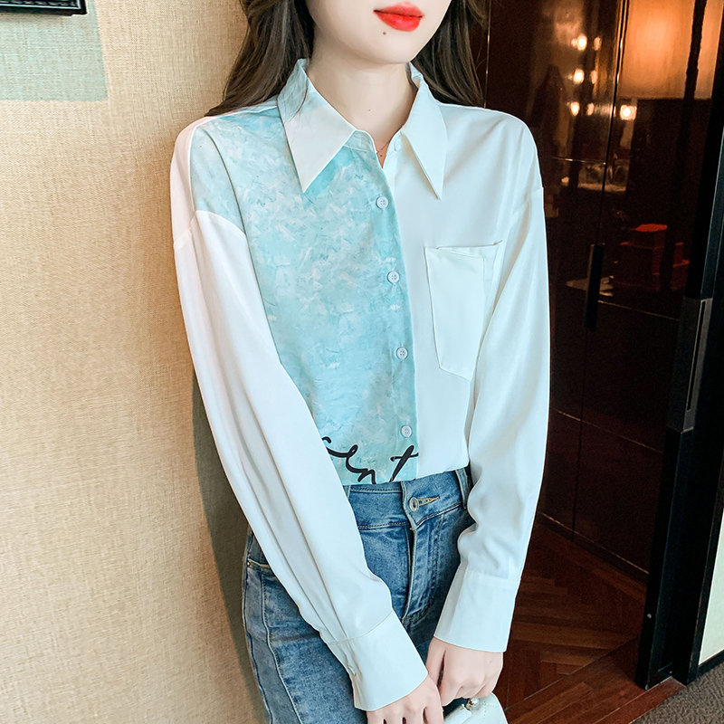 เสื้อเชิ้ตผู้หญิงแขนยาว เสื้อเชิ้ตผู้หญิงใส่ทํางาน 390 บาทต่อชิ้น ฟรีค่าจัดส่ง