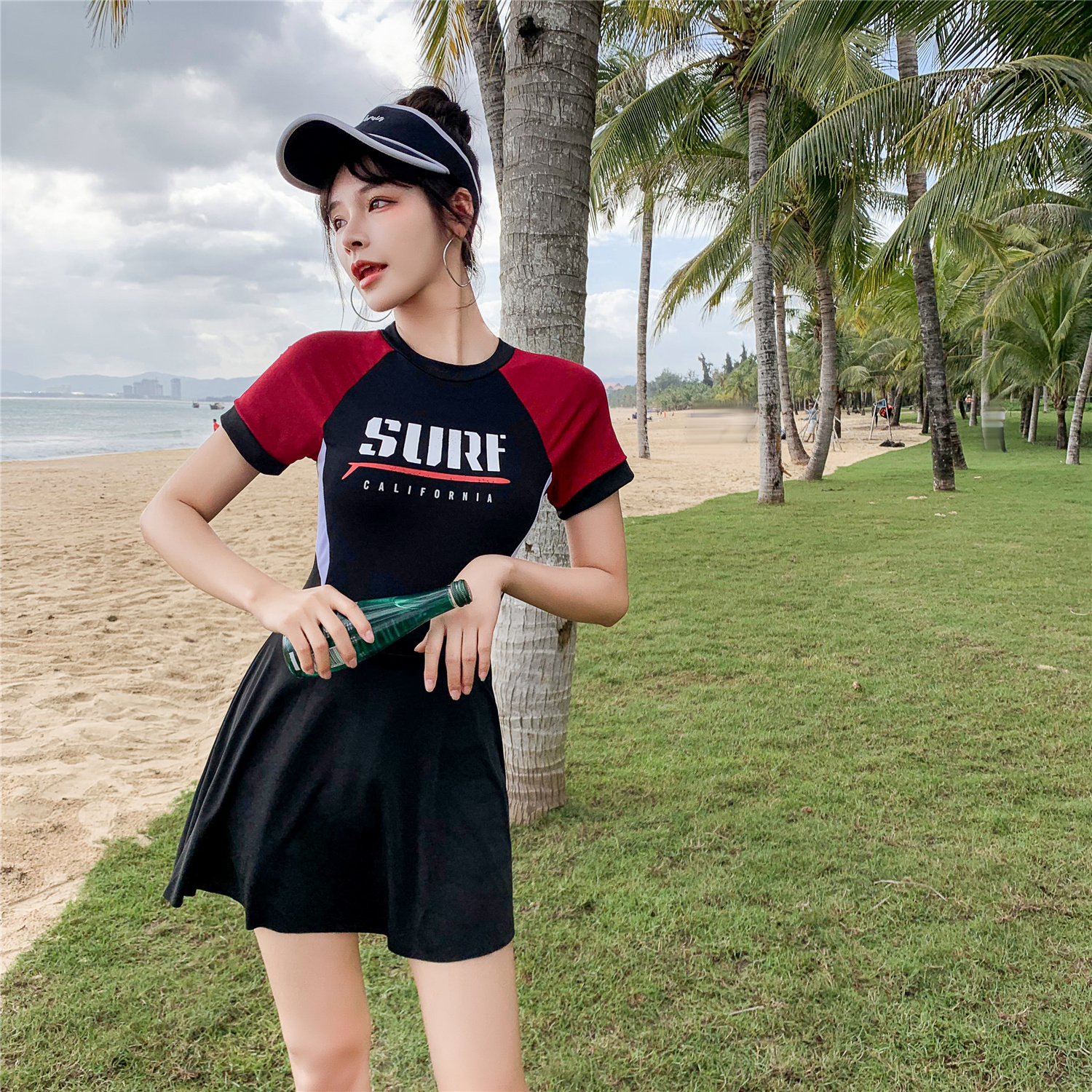 ชุดว่ายน้ำผู้หญิง แบบชุดว่ายน้ำสไตล์เกาหลี