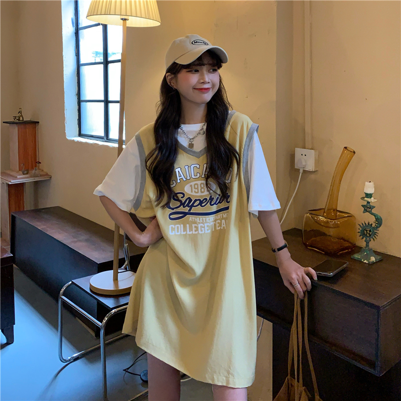 เดรสวัยรุ่น-เดรสคนอ้วนวัยรุ่น L-4XL(อก38-46 นิ้ว)