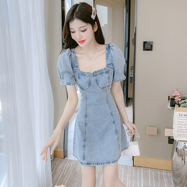 เดรสลูกไม้ เดรสชีฟองสวยๆ แขนสั้น By Meiyi women's clothing