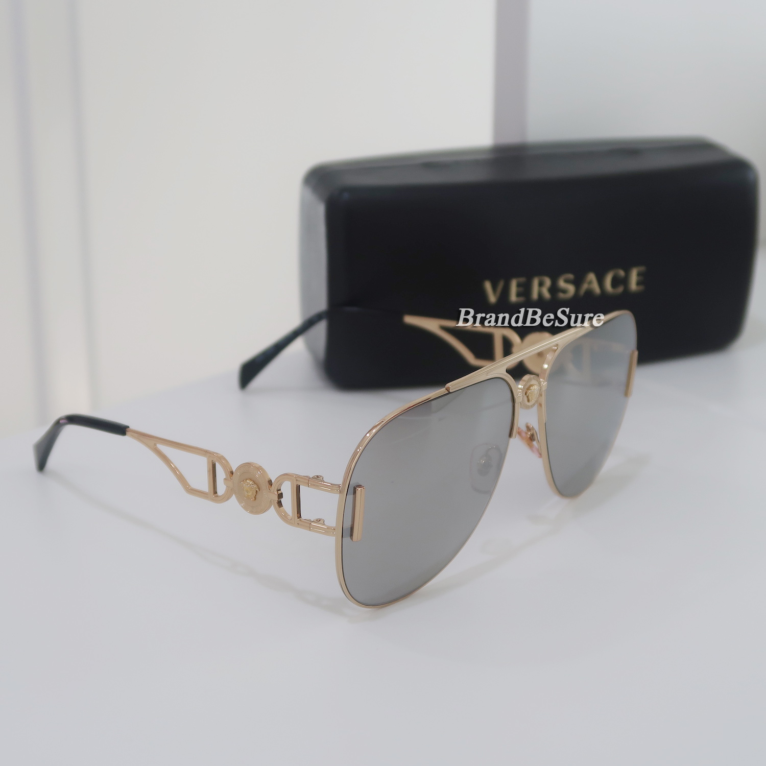 Versace Gold Medusa '95 Pilot Sunglasses