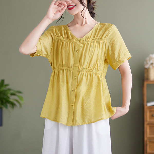 เสื้อลินิน แบบเสื้อสวยๆ เสื้อผ้าฝ้ายลินิน เสื้อเชิ้ตผ้าลินิน BY LININ