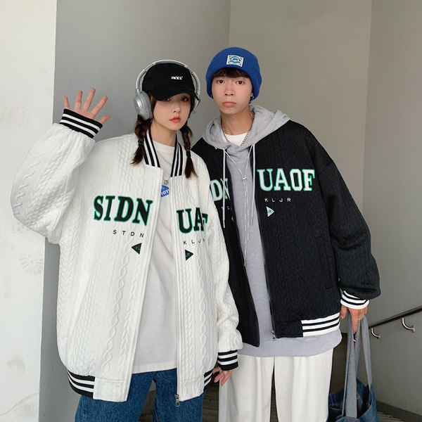เสื้อแจ็คเก็ตเบสบอล เสื้อคลุม เสื้อแขนยาวสไตล์เกาหลี