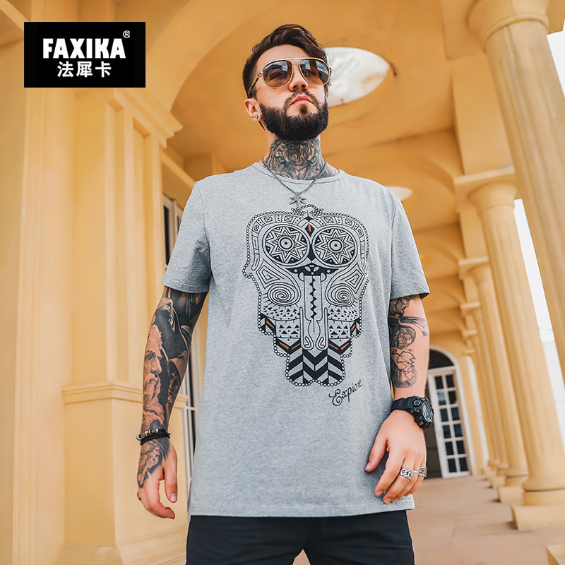 เสื้อยืดผู้ชายอ้วน S-5XL(อกเสื้อ39-51นิ้ว)
