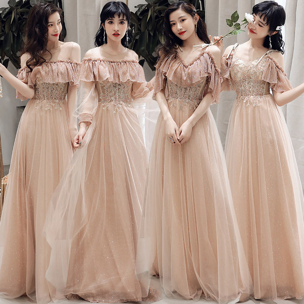 ชุดเพื่อนเจ้าสาว ชุดไปงานแต่งงาน ชุดเพื่อนเจ้าสาวสีทอง