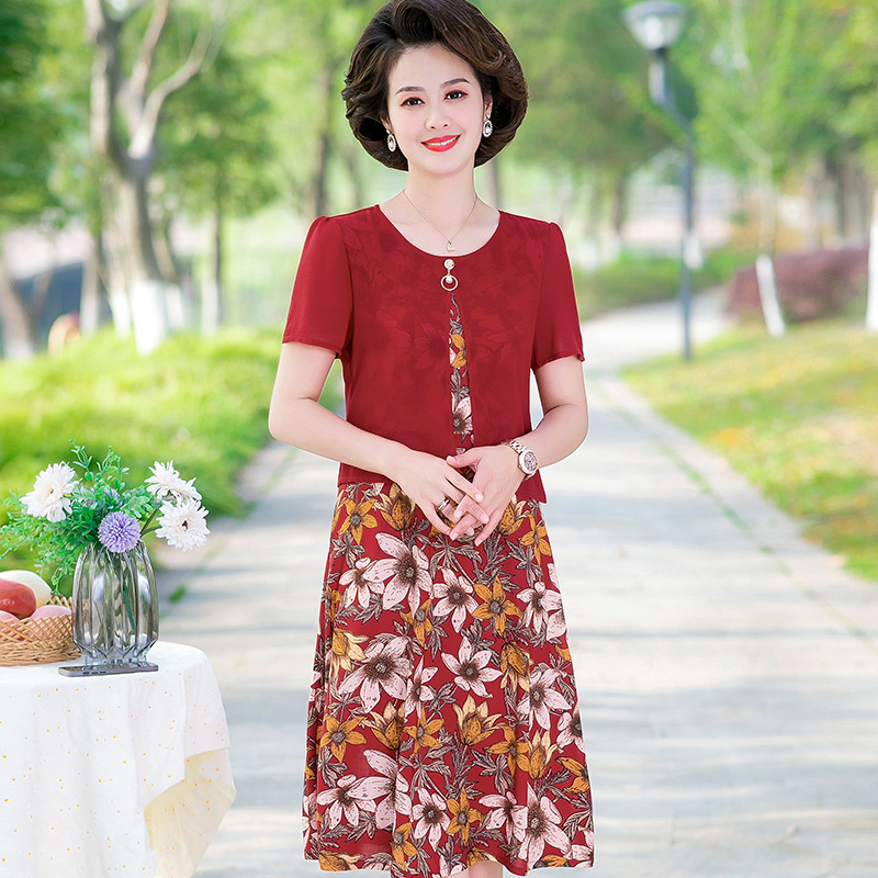 เดรสวัยผู้ใหญ่40-60ปี เดรสคุณแม่ ชุดเดรสทำงานวัยผู้ใหญ่ แบรนด์ MAMA DRESS