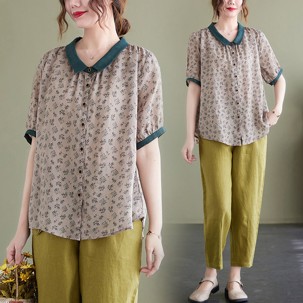 เสื้อลินิน เสื้อผ้าฝ้ายลินิน เสื้อเชิ้ตผ้าลินิน