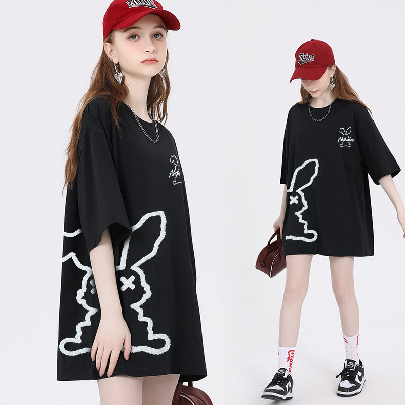 เสื้อผ้าวัยรุ่นเกาหลี เสื้อยืดวัยรุ่นผู้หญิง มีขนาด S M L XL